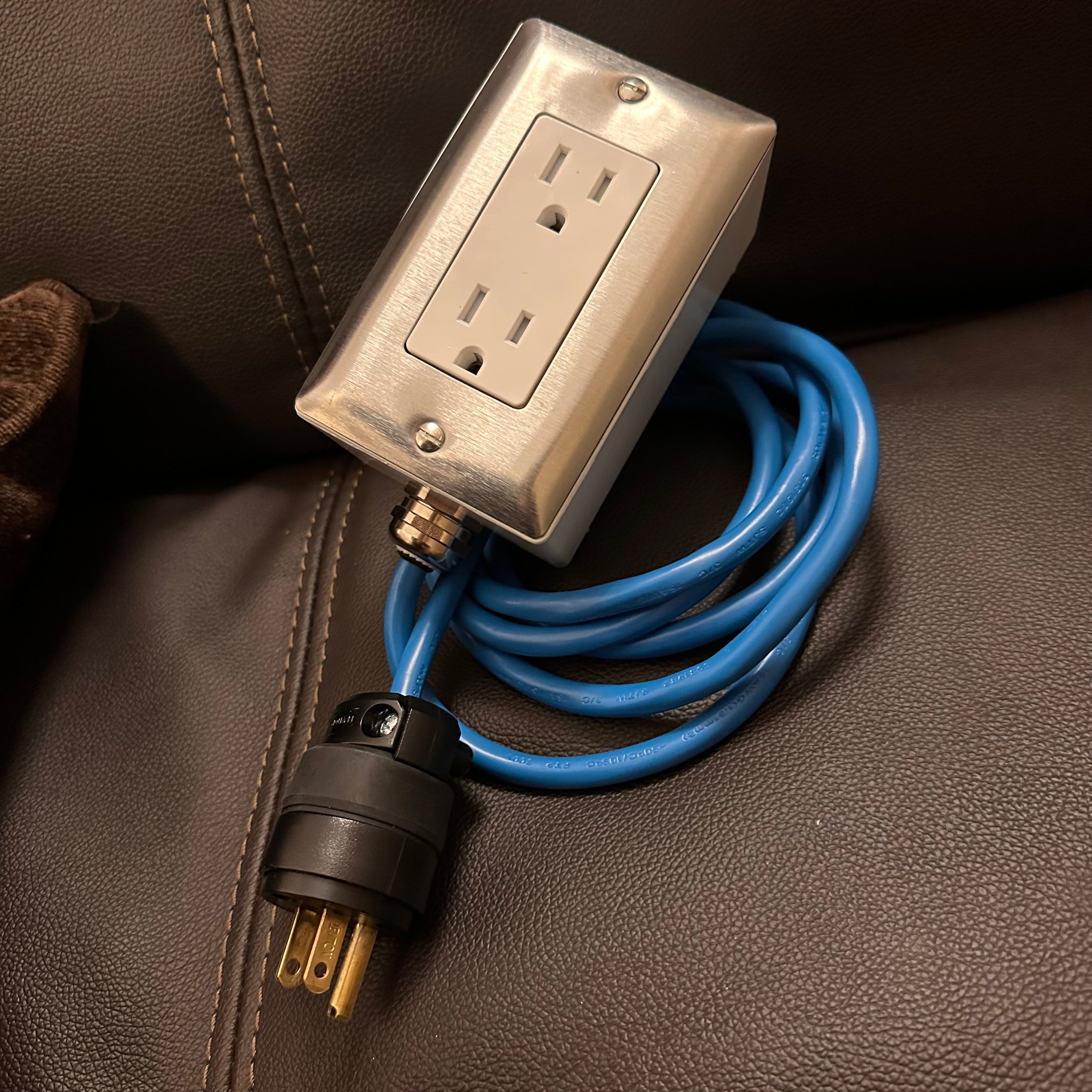 The Plug Box — Standard Edition (Blue Cord)